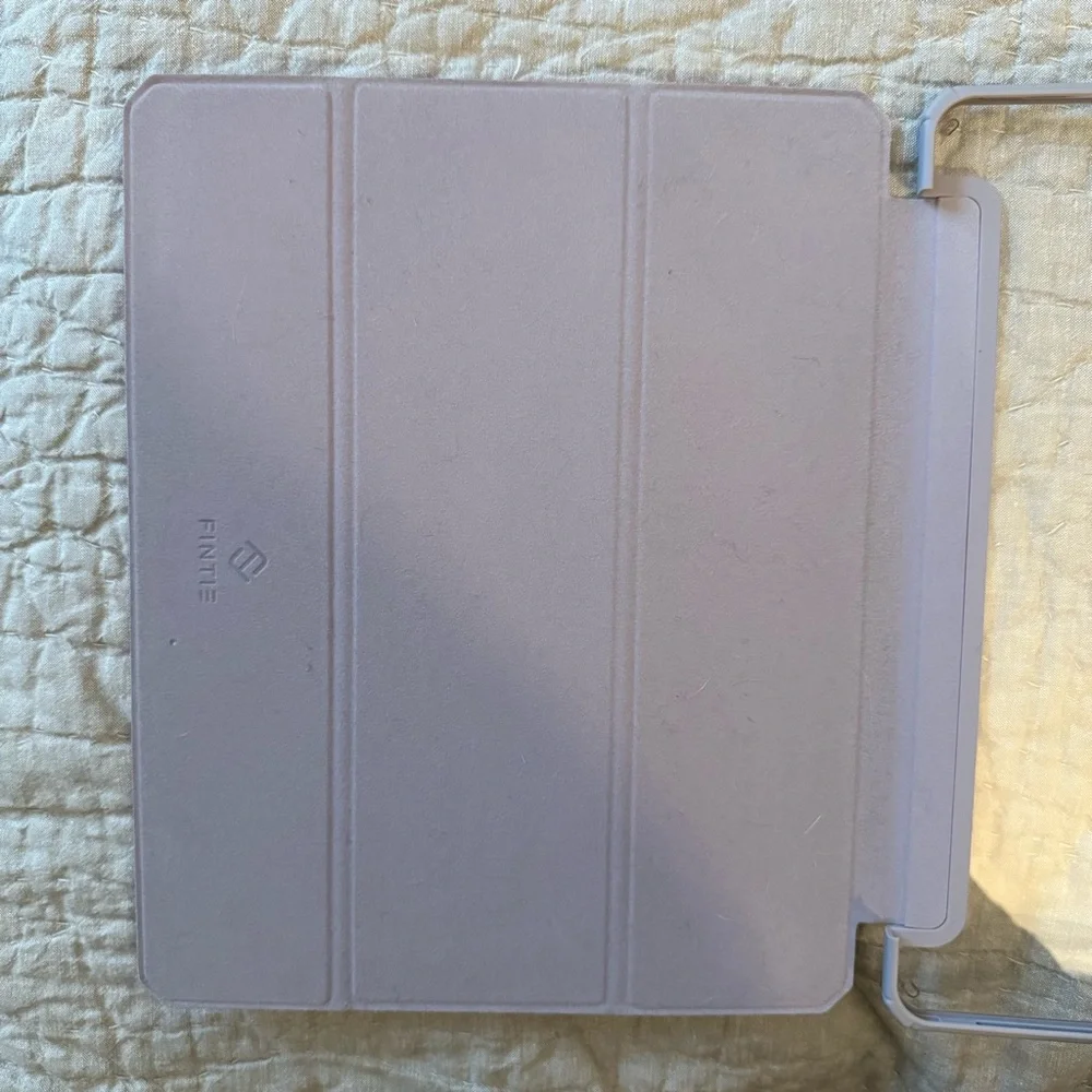 Purple Marble Tablet Case with Rose Gold Accents